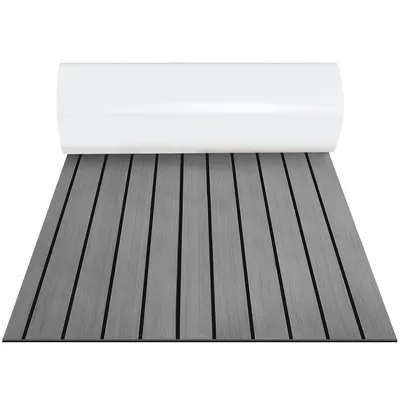 Zdjęcie produktu dla Jopassy Mata podłogowa Dywan pokładowy Pianka EVA Teak Jacht Samoprzylepna mata podłogowa Szara 240x60cm