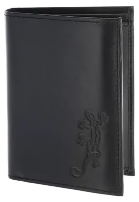 Immagine prodotto di oxmox Pelle portafoglio Leather RFID Protect Kombibörse Lizard Embossed Black nero