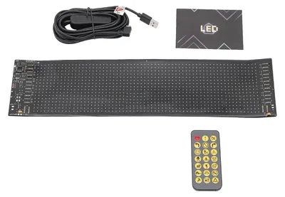 Immagine prodotto di Pannello a LED - Striscia LED programmabile - Striscia flessibile morbida - Display a scorrimento - 5 V