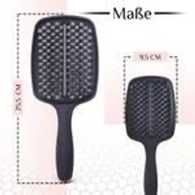 Zdjęcie produktu dla Szczotka do włosów hair2heart bez szarpania z włosiem dzika – dwustronna szczotka rozczesująca, pielęgnuje długie i kręcone włosy kobiet i mężczyzn – profesjonalna szczotka rozczesująca