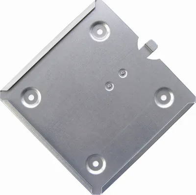 Produktbild von Einschubrahmen für Gefahrzettel, 300 x 300 mm, Edelstahl V2A - 320x300 mm