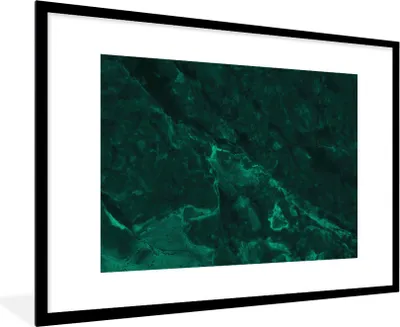 Produktbild von MuchoWow® MuchoWow® Gerahmtes Poster Marmor - Limone - Grün - Strukturiert - Marmoroptik 90x60 cm - Poster mit zchwarzem Bilderrahmen - Wanddekoration - Fotos