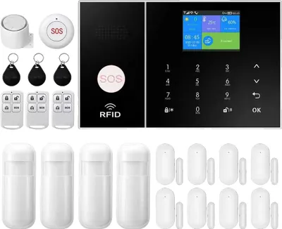 Produktbild von Hausalarmanlage, drahtlose Konnektivität, mobile App-Steuerung, E-4G, EU-Stecker