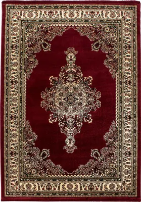 Image de Tapis de couloir pour salon, rouge, 80x150 cm, design oriental