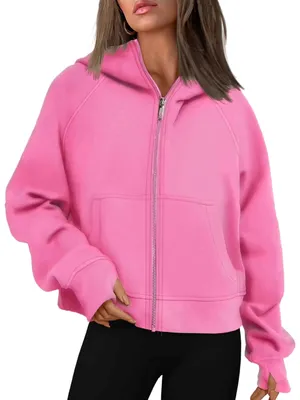 Produktbild von Omgoods – Damen Hoodie mit Reißverschluss – Sportive Sweatjacke für Frühling, Herbst und Winter
