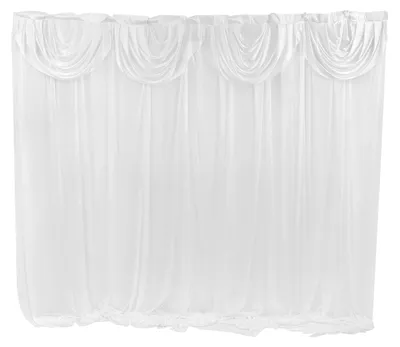 Immagine prodotto di Tenda decorativa - Baldacchino per eventi - 300 cm - Seta - Apertura orizzontale - Montaggio - Bianco