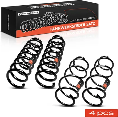 Image de Frankberg 4x Ressorts de suspension Avant Arrière pour Renault Scénic II JM0/1_ 2003-2015