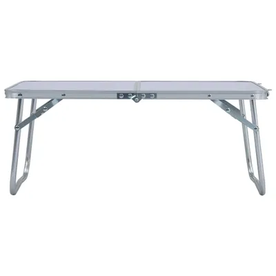 Produktbild von vidaXL Klappbarer Campingtisch Weiß Aluminium 60 x 40 cm
