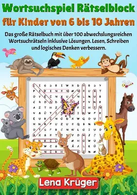 Produktbild von Wortsuchspiel Rätselblock für Kinder von 6 bis 10 Jahren
