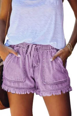 Immagine prodotto di Pantaloncini estivi in cotone e lino da donna