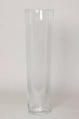 Produktbild von INNA-Glas Bodenvase KAIA, Trichter - rund, klar, 70cm, Ø 17cm - Hohe Vase - Deko Vase