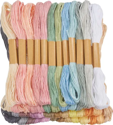Produktbild von VBS Sticktwist, Megapack Pastell, 36 Stück