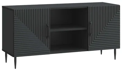 Produktbild von TV-Schränk Schwarz 102 x 34,5 x 50 cm Holzwerkstoff