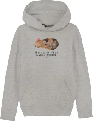 Produktbild von Mr. & Mrs. Panda Kinderpullover Einhorn Meerschweinchen 5-6 Jahre (110/116) - Heather Grey - Geschenk, Pullover, Meerhörnchen, Unicorn, Kinderbekleidung, Hoody, Hoodie