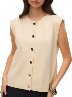 Produktbild von Vero Moda Gold Sleeveless Button Bluse Damen
