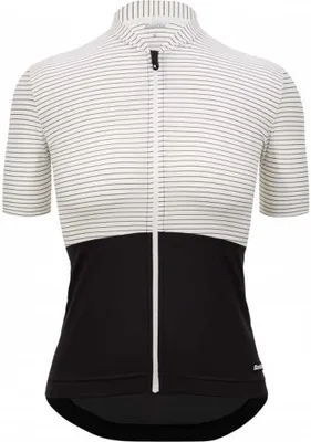 Immagine prodotto di SANTINI maglia ciclismo manica corta - COLORE RIGA - Bianco/Nero XL