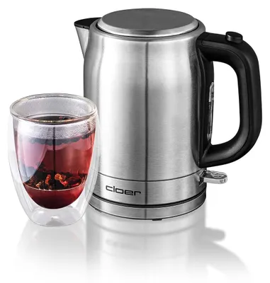 Produktbild von Cloer 4519 Wasserkocher 1 l mit herausnehmbarem Kalkfilter, Wasserstandsanzeige, Überhitzungs- & Trockengehschutz, Silikon-Ausguss & 360°-Basis,