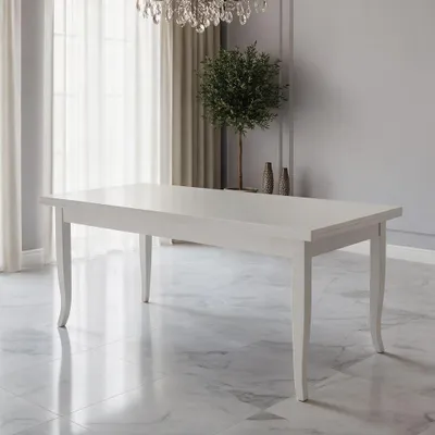 Immagine prodotto di Tavolo allungabile Verona 140x80 colore bianco