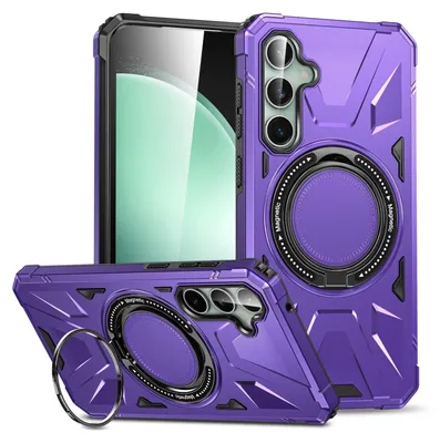 Produktbild von Für Samsung Galaxy A35 MagSafe Schock Magnet Ring Schutzhülle Cover Handy Hülle Tasche Case Lila