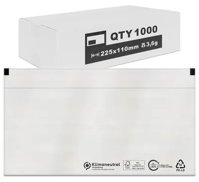 Obrázok produktu pre Priehľadné obálky formátu DIN Long na dokumenty