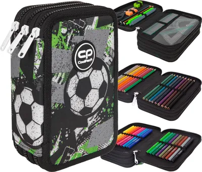 Produktbild von CoolPack Jumper 3 Federmäppchen mit Let's Gol Zubehör