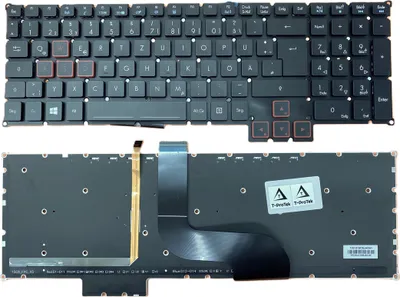 Image de DE Clavier sans cadre avec éclairage pour P/N : 65104EFAK201