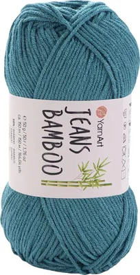 Produktbild von Yarn Art Jeans Bamboo 121 Reseda Green Strickgarn