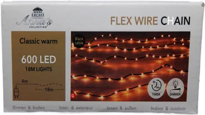 Zdjęcie produktu dla Annas Collection Coen Bakker łańcuch świetlny złoty 18m z 600 diodami LED