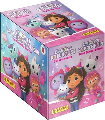 Obrázok produktu pre Nálepky Panini Gabby a čarovný domček, balenie 36 vrecúšok, 180 nálepiek