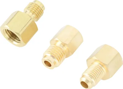 Produktbild von 3 Stück Klimaanlage Messing Adapter Langlebiger Vakuum Tragbarer Ladeanschluss für Haushaltsgeräte