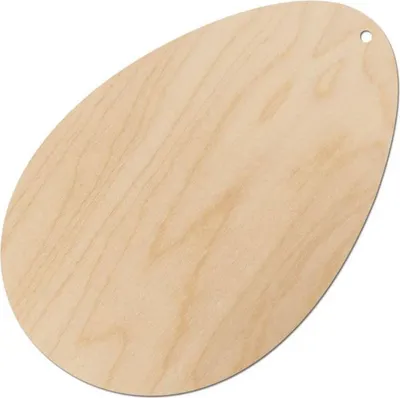 Produktbild von Holz-Ei-Anhänger 7 cm - Dekor