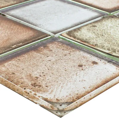 Produktbild von Glasmosaik Fliesen Zementoptik Granada Beige