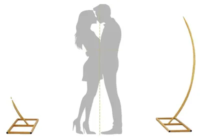 Immagine prodotto di Supporto ad arco per matrimoni, struttura in metallo resistente, versatile per ogni evento, semicircolare 1,8 x 2 m, 2 m/6,6 ft
