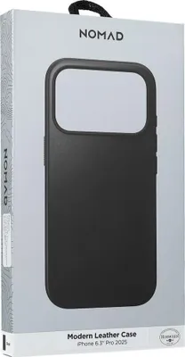 Obrázok produktu pre Moderné kožené puzdro Nomad iPhone 17 Pro Black Horween