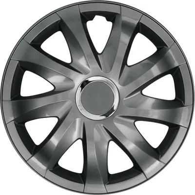 Produktbild von NRM Radkappen DRIFT, Graphite 15" Zoll. (4 x Universal Radzierblenden/Radkappen)