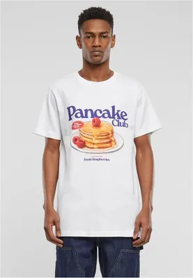 Image de T-shirt pour homme Mr. Tee, modèle Pancake Club, couleur blanche - taille XS