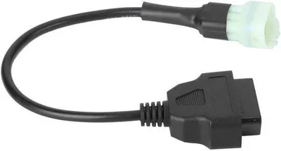 Zdjęcie produktu dla Adapter OBD2 do motocykli, 6-pinowy na 16-pinowy, do diagnostyki usterek silnika i wykrywania
