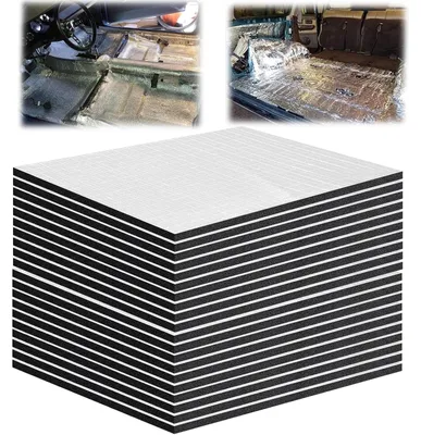Obrázok produktu pre Sada 20 izolačných podložiek do auta, 40 x 25 cm, samolepiace, na zníženie hluku