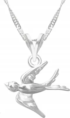 Image de Collier d'ailes d'hirondelle en argent 925 Argent