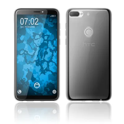 Produktbild von PhoneNatic Case kompatibel mit HTC Desire 12 Plus - Crystal Clear Silikon Hülle transparent Cover