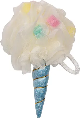 Produktbild von Clayre & Eef Badeschwamm Ø 10x18 cm Weiß Polyester