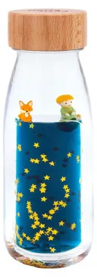 Zdjęcie produktu dla Butelka sensoryczna „Mały Książę” Ti – 14 x 4 cm – niebieska | marki Petit Boum