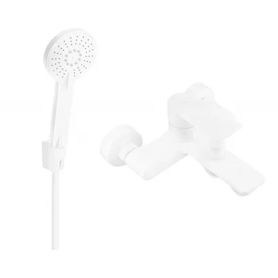 Obrázek produktu pro Mexen Royo R40 vanová baterie se sprchovou sadou, Bílá - 7223R40-20