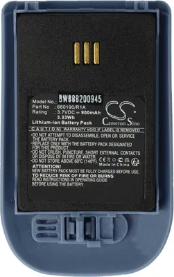 Produktbild von vhbw Akku kompatibel mit Ericsson DT690, DT692 schnurlos Festnetz Telefon (900 mAh, 3,7 V, Li-Ion) Blau Grau