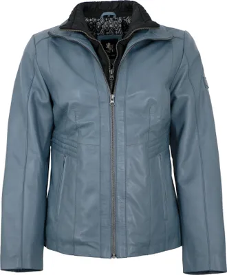 Produktbild von OTTO KERN - Damen Lederjacke Lammnappa hellblau : 38