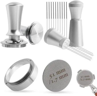 Obrázek produktu pro Sada na utlačování kávy 51 mm, nerezová ocel, tlak 30 liber, pro baristy