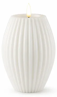 Obrázok produktu pre LED drážkovaná sviečka 10 x 15 cm