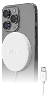 Produktbild von SBS Wireless Charger 15W MagSafe weiß