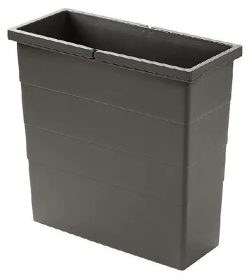 Produktbild von Hailo 18 Liter Inneneimer 1220369 dunkelgrau 385 x 166 x 380 mm