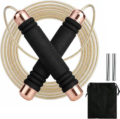 Produktbild von Springseil 3 m, Gewichtsangleichung 240 g, verstellbar, PVC, rutschfest, für Fitness